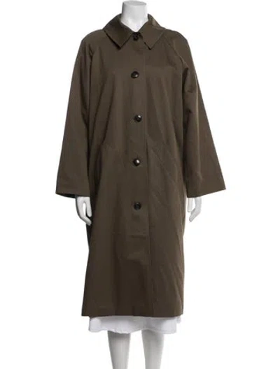 Pre-owned Sézane Coat In Green