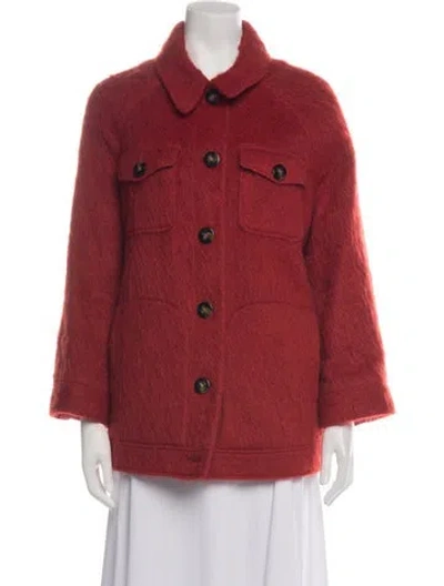 Pre-owned Sézane Coat In Red