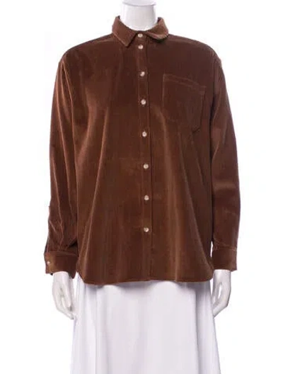 Pre-owned Sézane Corduroy Jacket In Brown
