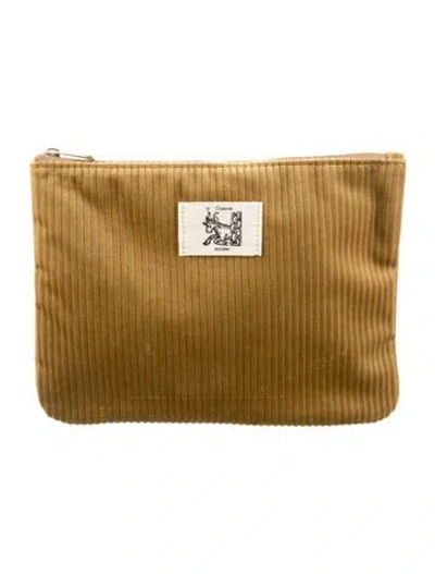 Pre-owned Sézane Cosmetic Bag In Green
