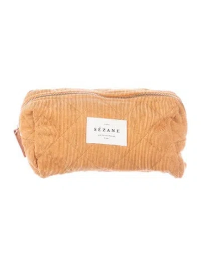 Pre-owned Sézane Cosmetic Bag In Neutrals