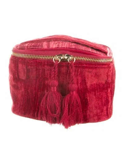 Pre-owned Sézane Cosmetic Bag In Red