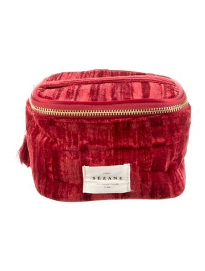 Pre-owned Sézane Cosmetic Bag In Red