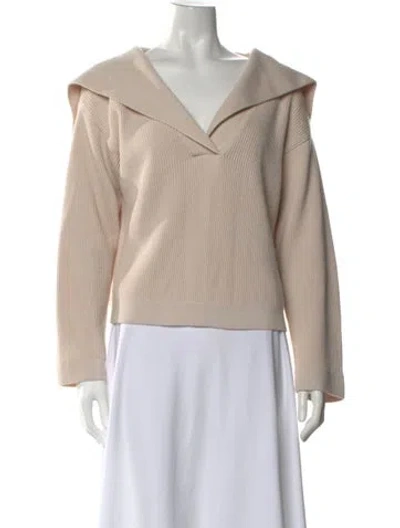 Pre-owned Sézane Cowl Neck Sweater In Neutral