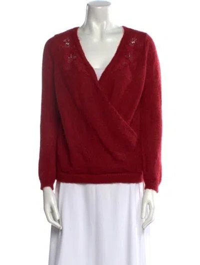 Pre-owned Sézane Cowl Neck Sweater In Red