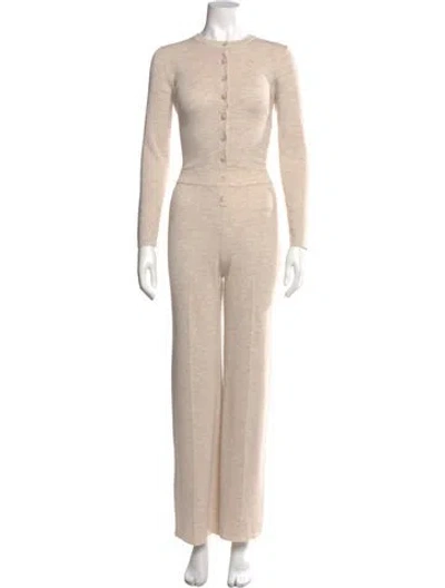 Pre-owned Sézane Crew Neck Jumpsuit In Neutral