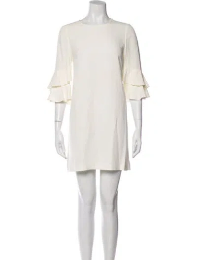 Pre-owned Sézane Crew Neck Mini Dress In Gray