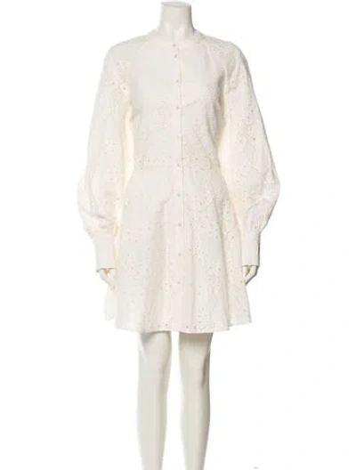 Pre-owned Sézane Crew Neck Mini Dress W/ Tags In Neutral