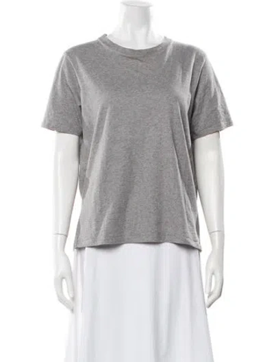 Pre-owned Sézane Crew Neck Short Sleeve T-shirt In Blue