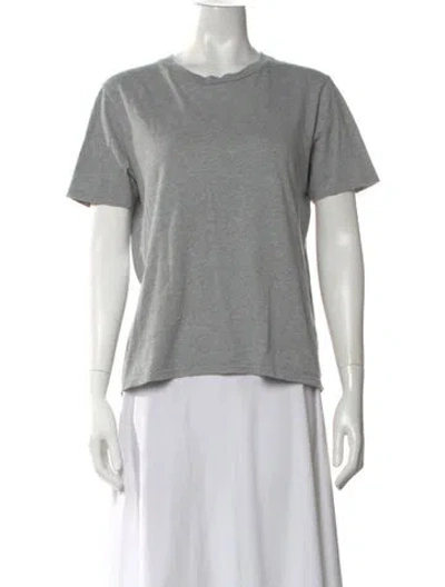 Pre-owned Sézane Crew Neck Short Sleeve T-shirt In Gray