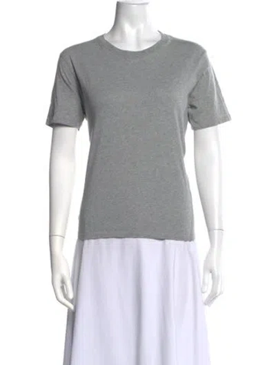Pre-owned Sézane Crew Neck Short Sleeve T-shirt In Grey