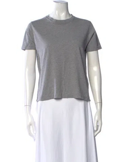 Pre-owned Sézane Crew Neck Short Sleeve T-shirt In Grey