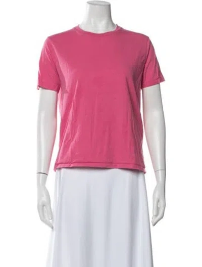 Pre-owned Sézane Crew Neck Short Sleeve T-shirt In Pink
