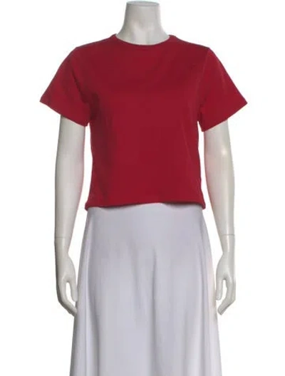 Pre-owned Sézane Crew Neck Short Sleeve T-shirt W/ Tags In Red