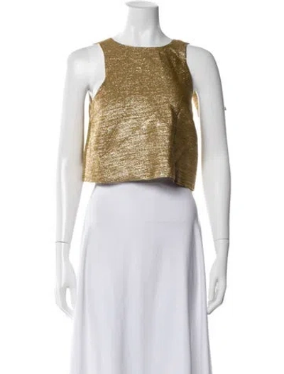 Pre-owned Sézane Crew Neck Sleeveless Crop Top W/ Tags In Multi