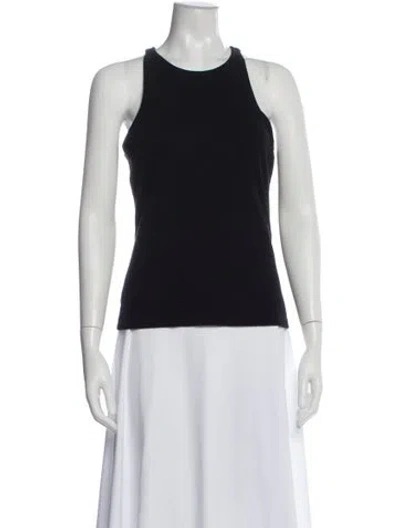 Pre-owned Sézane Crew Neck Sleeveless Top In Blue