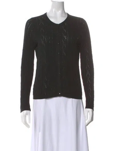 Pre-owned Sézane Crew Neck Sweater In Black