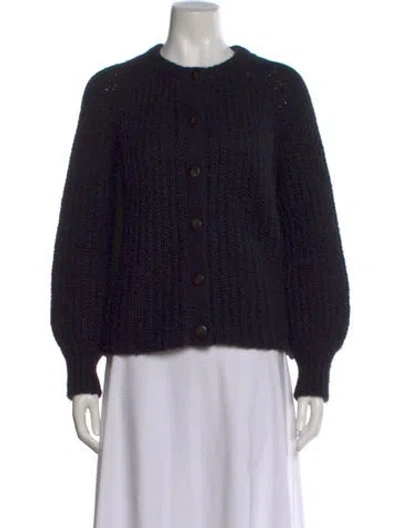 Pre-owned Sézane Crew Neck Sweater In Black