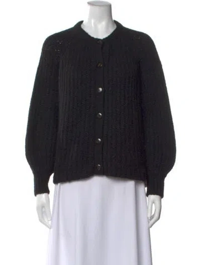 Pre-owned Sézane Crew Neck Sweater In Black
