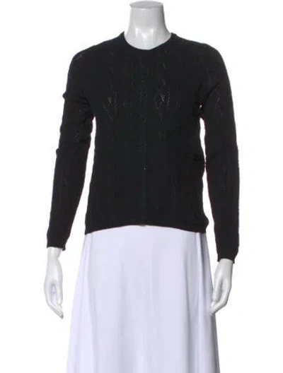 Pre-owned Sézane Crew Neck Sweater In Black