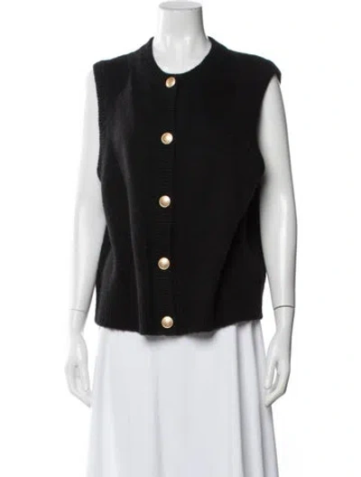 Pre-owned Sézane Crew Neck Sweater In Black