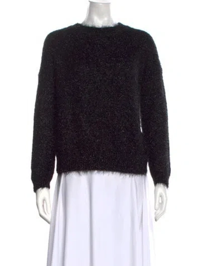 Pre-owned Sézane Crew Neck Sweater In Black
