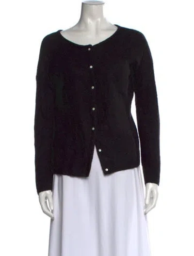 Pre-owned Sézane Crew Neck Sweater In Black