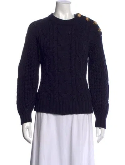 Pre-owned Sézane Crew Neck Sweater In Blue
