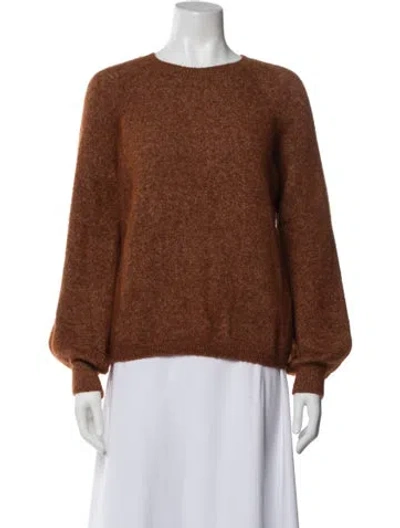Pre-owned Sézane Crew Neck Sweater In Brown