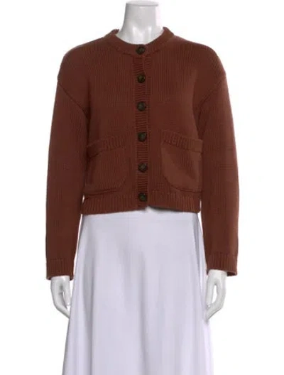 Pre-owned Sézane Crew Neck Sweater In Brown