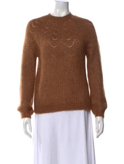 Pre-owned Sézane Crew Neck Sweater In Brown