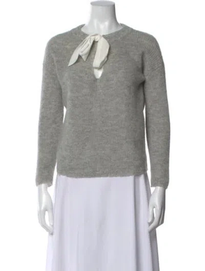 Pre-owned Sézane Crew Neck Sweater In Gray