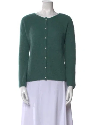 Pre-owned Sézane Crew Neck Sweater In Green