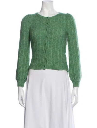 Pre-owned Sézane Crew Neck Sweater In Green