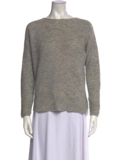 Pre-owned Sézane Crew Neck Sweater In Grey