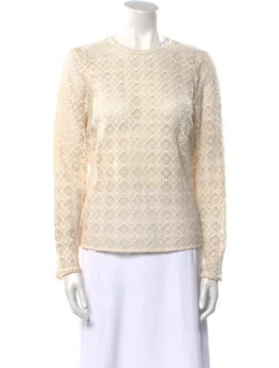 Pre-owned Sézane Crew Neck Sweater In Neutral