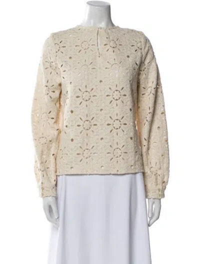 Pre-owned Sézane Crew Neck Sweater In Neutral