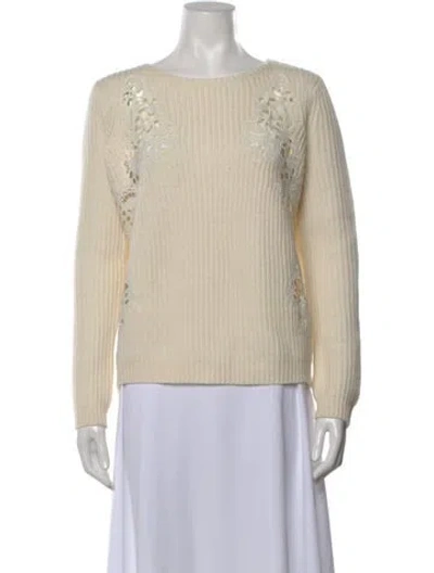 Pre-owned Sézane Crew Neck Sweater In Neutral