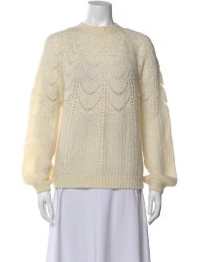 Pre-owned Sézane Crew Neck Sweater In Neutral