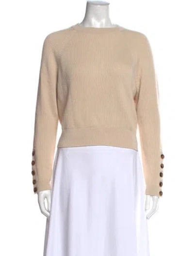 Pre-owned Sézane Crew Neck Sweater In Neutral