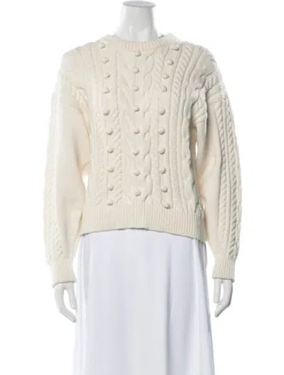 Pre-owned Sézane Crew Neck Sweater In Neutrals