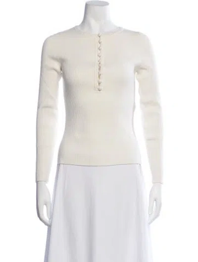 Pre-owned Sézane Crew Neck Sweater In Neutrals
