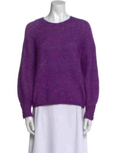 Pre-owned Sézane Crew Neck Sweater In Purple