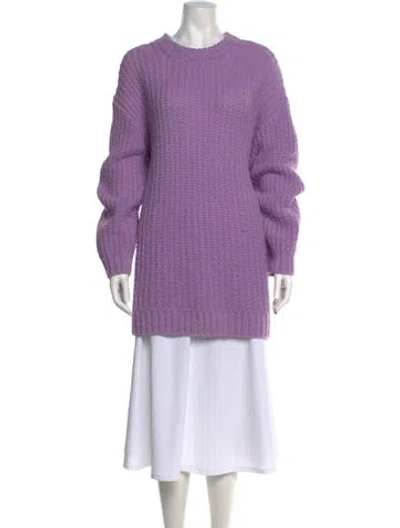 Pre-owned Sézane Crew Neck Sweater In Purple