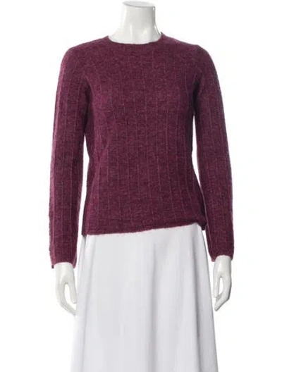 Pre-owned Sézane Crew Neck Sweater In Purple