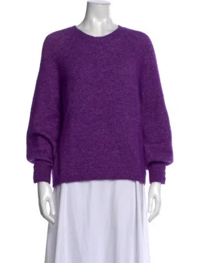 Pre-owned Sézane Crew Neck Sweater In Purple