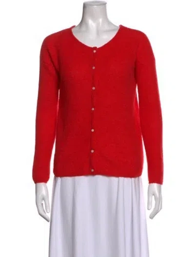 Pre-owned Sézane Crew Neck Sweater In Red