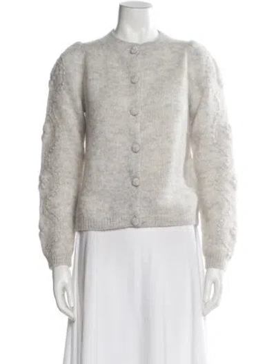 Pre-owned Sézane Crew Neck Sweater In White
