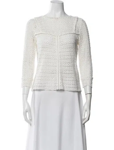 Pre-owned Sézane Crew Neck Sweater In White
