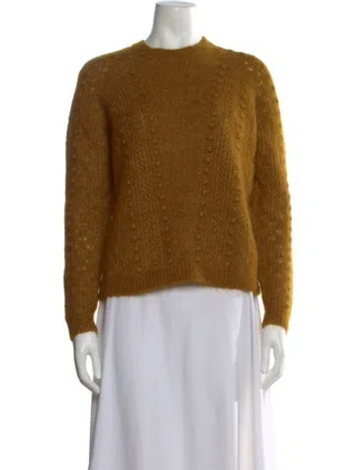 Pre-owned Sézane Crew Neck Sweater In Yellow
